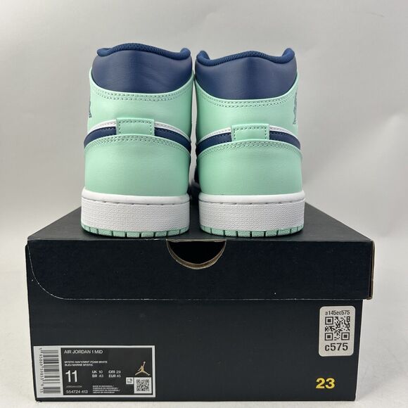 Nike Shoes Air Jordan 1 Mid Retro “Mystic Navy" 2024 - Picture 4 of 5